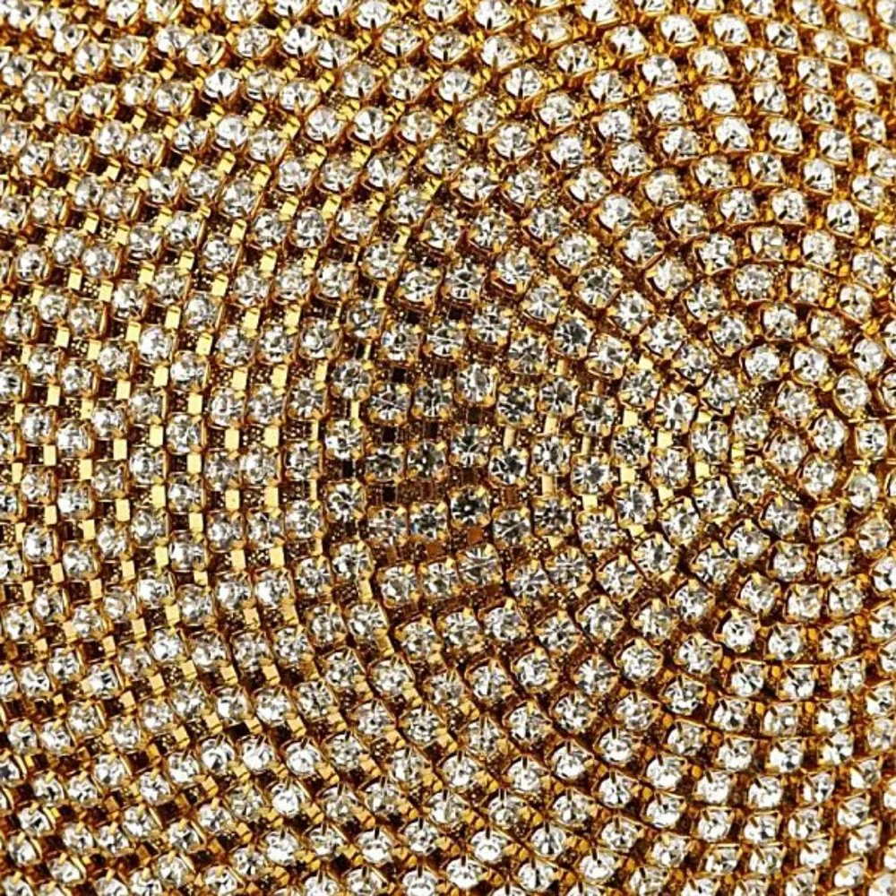 NWT Sparkling Bling Swarovski Crystal Rhinestone Round Ball Purse: Silve… - Picture 12 of 14